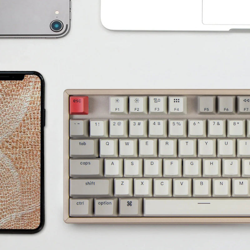 Keychron K8 87 Key Hot-swappable Keychron Alunium Frame Mechanical Keyboard Non-backlit Red Switches