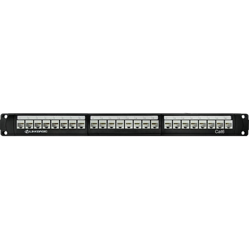 Linkbasic 24 Port Cat6 Rack Mount Patch Panel