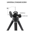 Ausdom Lt1 Lightweight Mini Tripod Adjustable Legs 360 Degree Rotation 90 Degree Tilt - Black