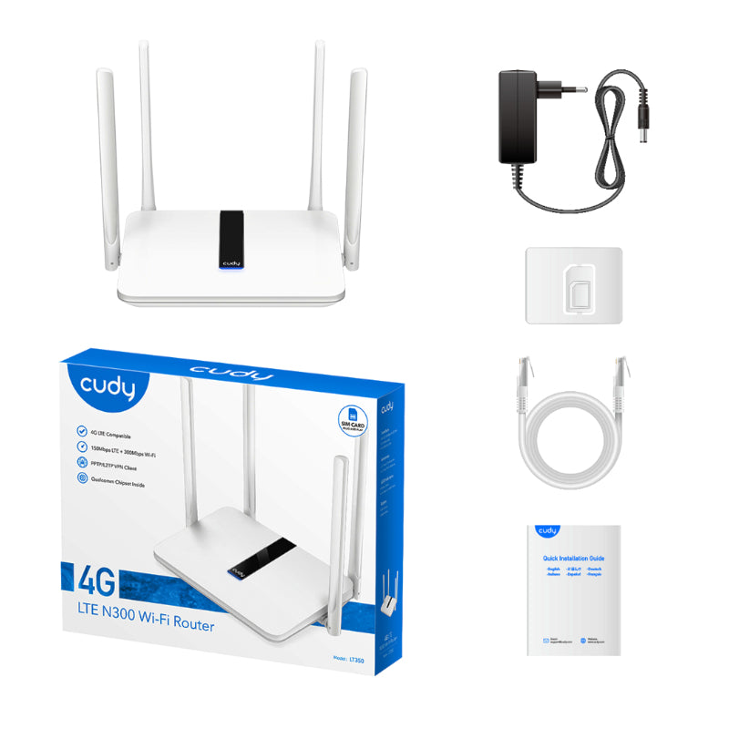 Cudy N300 Wifi 4g Lte Cat4 Router