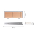 Orico M.2 Ssd Heatsink - Copper Sheet + Aluminum - Single Double-Sided Nvme Ngff Drive - 22X80 Size