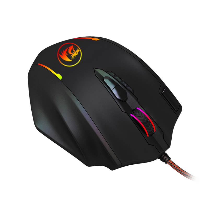 Redragon Impact 12400Dpi Mmo Gaming Mouse - Black