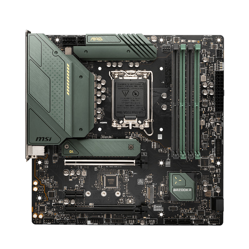 Msi Mag B660M Bazooka Ddr4 Intel Lga1700 Matx Gaming Motherboard