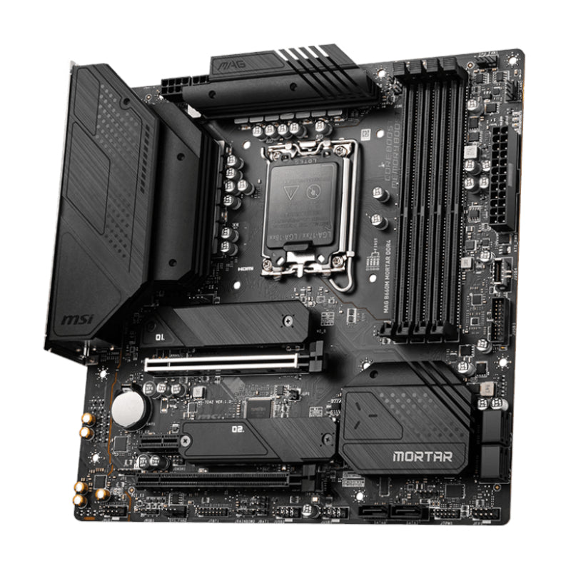 Msi Mag B660M Mortar Ddr4 Intel Lga1700 Matx Gaming Motherboard