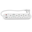 Locally Sourced Multi Plug 4X16A 4X5A 2Xusb 0.5M Cord
