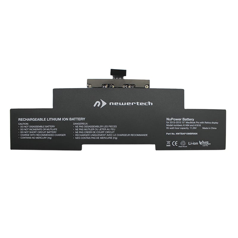 Newertech 95W Replacement Battery For 15" Macbook Pro With Retina Display (Late 2013-2015)