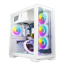 Antec P120 Crystal White Tempered Glass Side/Front ATX Gaming Chassis White