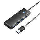 Orico Pw Series 4-Port Usb3.0 Hub Usb-A Usb-A3.0 X 4 (5Gbps Sharing) 15Cm Black