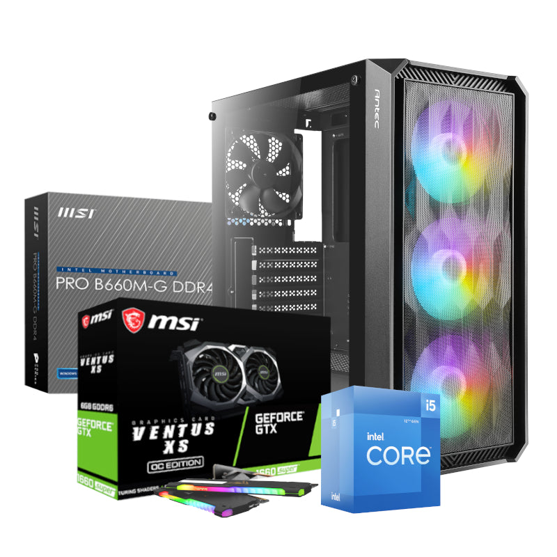 Pcbuilder I5 12400 Gtx1660 16Gb 500Gb W11H