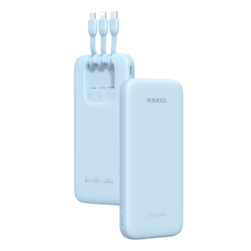 Romoss Power Bank 10000Mah 15W Blu