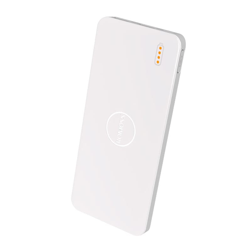 Romoss Pulse 10 10000Mah Input: Micro Usb 5V 2.1A Output: 1 X Usb 5V 2.1A 1 X Usb 5V 1A Power Bank - White