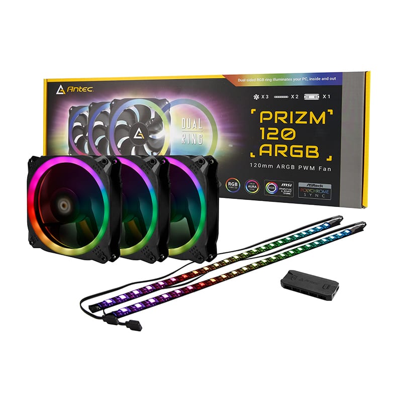 Antec Ctrlr 2Xled And 3Xfan Prizm Argb