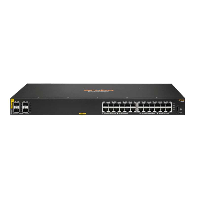 HPE ARUBA 6000 24G 4SFP MANAGED POE SWITCH
