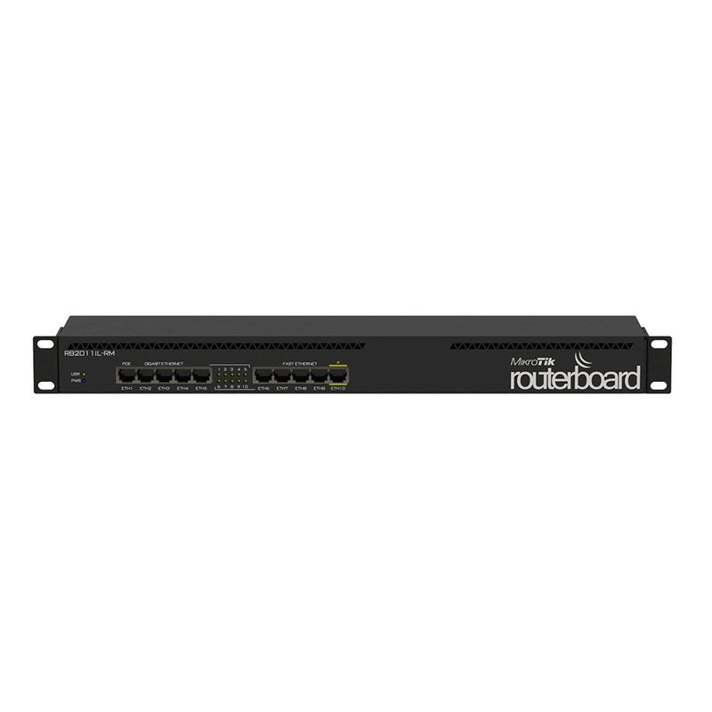 Mikrotik 10 Port Ethernet Rack-Mount Router Rb2011Il-Rm