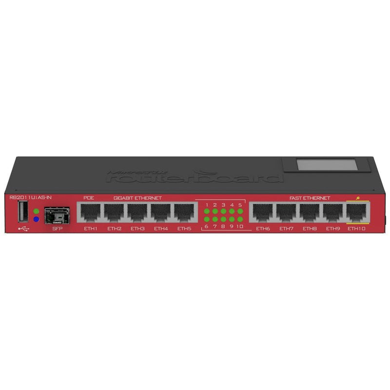 Mikrotik 10 Port Ethernet 1Sfp Desktop Router Rb2011Uias-In