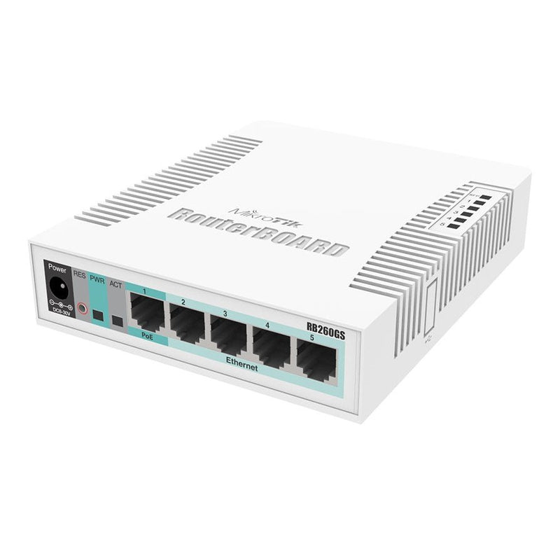 Mikrotik Swos Smart Switch 5 Port Gigabit 1Sfp Css106-5G-1S