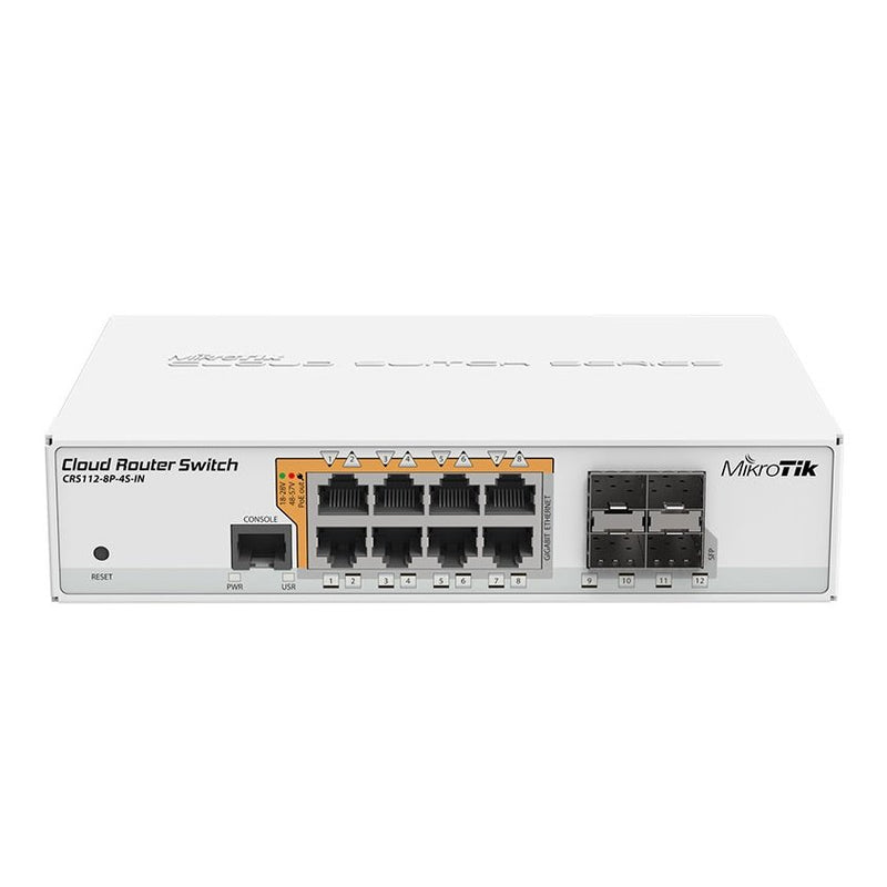Mikrotik Cloud Router Switch 8 Port Gigabit Poe 4Sfp Crs112-8P-4S-In
