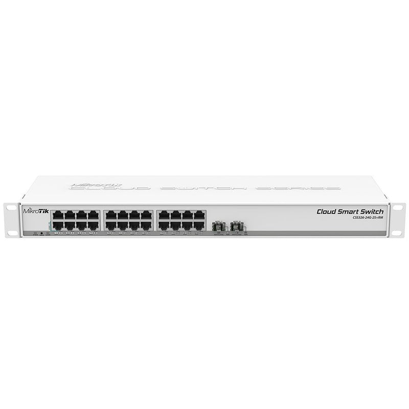 Mikrotik Swos Cloud Switch 24 Port Gigabit 2Sfp+ Css326-24G-2S+Rm