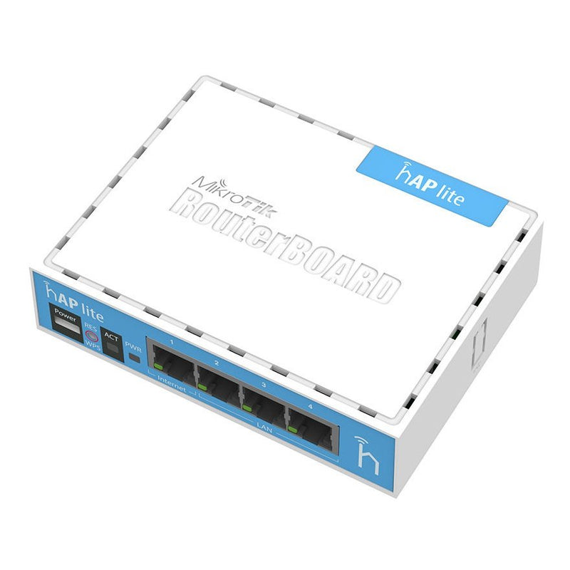 Mikrotik Hap Lite 2.4Ghz 1.5Dbi 4-Port Ethernet Wifi Router Rb941-2Nd