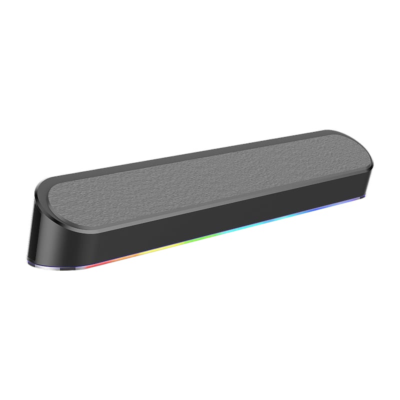 Redragon 2.0 Sound Bar Adiemus 2 X 3W Rgb Usb Aux Pc Gaming Speaker - Black