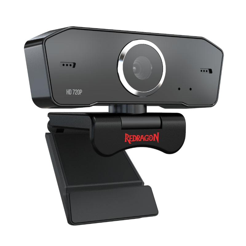 Redragon Fobos 720p|68.6 Fov|mount Bracket|30 Fps Pc Webcam - Black