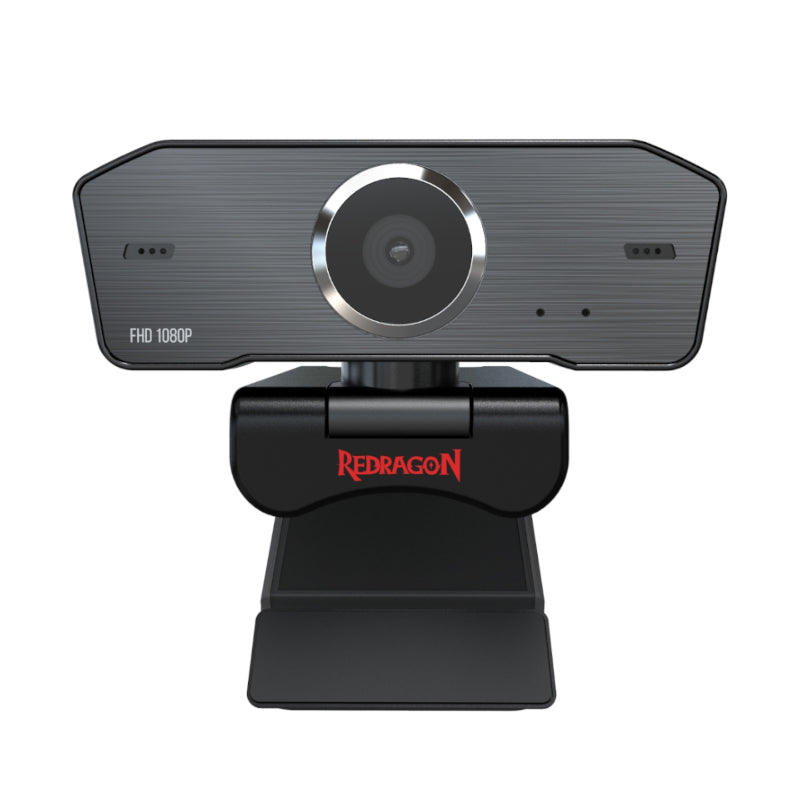 Redragon Hitman 1080P 72 Fov Mount Bracket 30 Fps Pc Webcam - Black