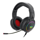 Redragon Over-ear Mento Aux Rgb Gaming Headset - Black