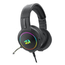 Redragon Over-ear Mento Aux Rgb Gaming Headset - Black