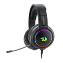 Redragon Over-ear Mento Aux Rgb Gaming Headset - Black
