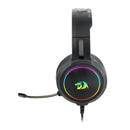 Redragon Over-ear Mento Aux Rgb Gaming Headset - Black