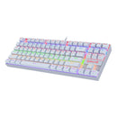 Redragon Kumara Mechanical 87 Key Rgb Backlit Gang Keyboard - White