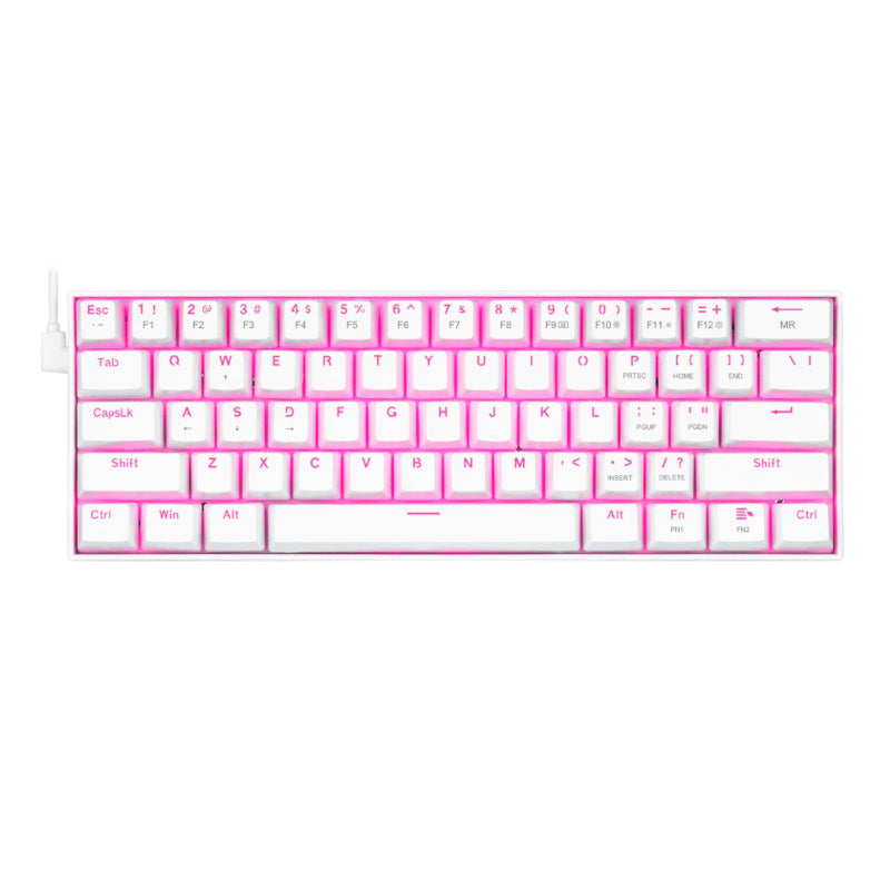 Redragon Dragonborn Wired Mechanical Keyboard Red Led

 67Key Design - White