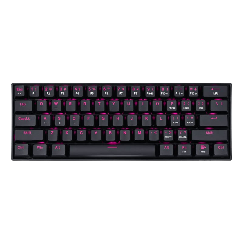 Redragon Dragonborn Wired Mechanical Keyboard Red Led
 67Key Design - Black