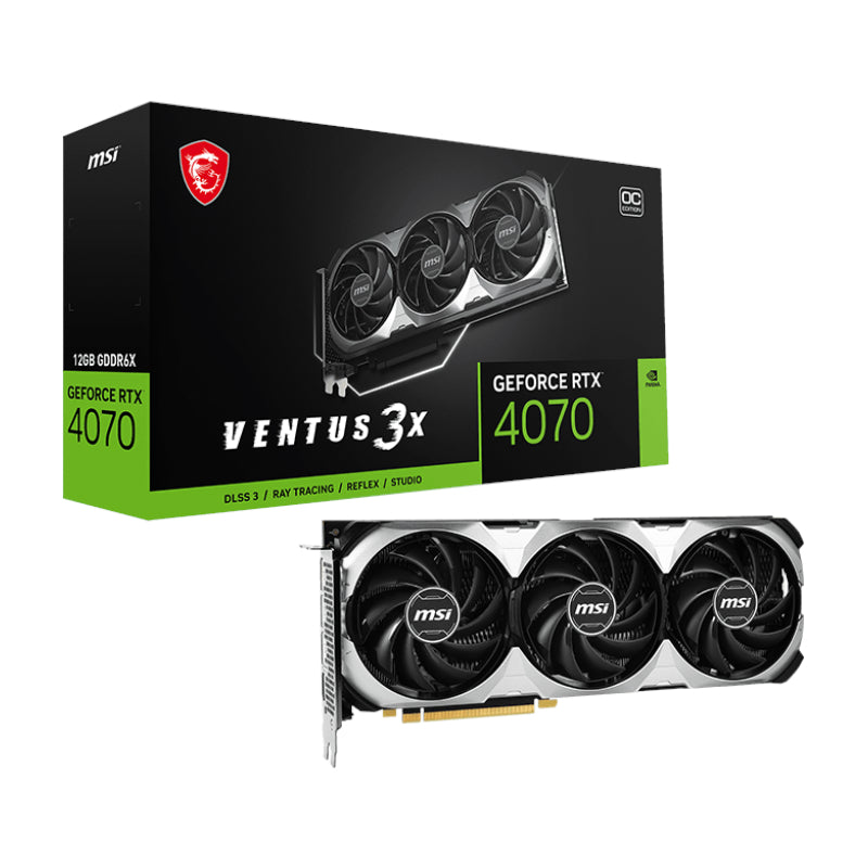 Msi Nvidia Geforce Rtx 4070 Ventus 3X Oc 12Gb