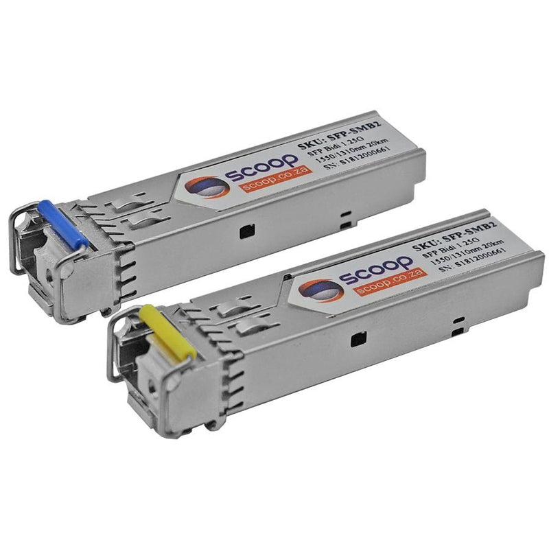 Scoop Single Mode Bidi 1.25g Sfp 20km
