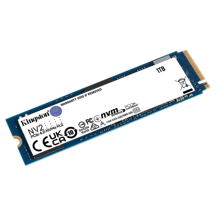Kingston 1Tb Snv2S 1000G Series Nv2 M.2 Pcie 4.0 Nvme Ssd, Retail Box, 1 Year Warranty