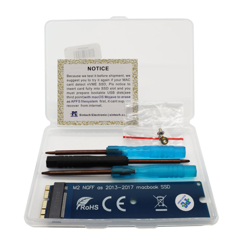 Oem M.2 Nvme Ssd Adapter For Macbook Air Pro 2013-2015