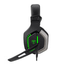 T-Dagger Eiger 2 X 3.5Mm (Mic And Headset) + Usb (Power Only) Mute + Volume Buttons Green Backlighting Over-Ear Gaming Headset - Black