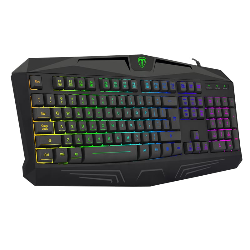 T-Dagger Tanker Rgb 104Key 25 Non-Conflict Membrane Gang Keyboard - Black