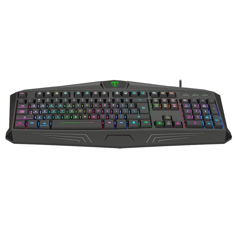 T-Dagger Tanker Rgb 104Key 25 Non-Conflict Membrane Gang Keyboard - Black