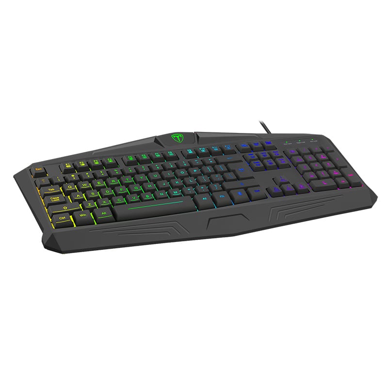 T-Dagger Tanker Rgb 104Key 25 Non-Conflict Membrane Gang Keyboard - Black