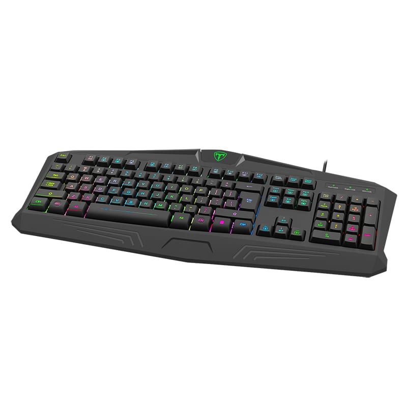 T-Dagger Tanker Rgb 104Key 25 Non-Conflict Membrane Gang Keyboard - Black