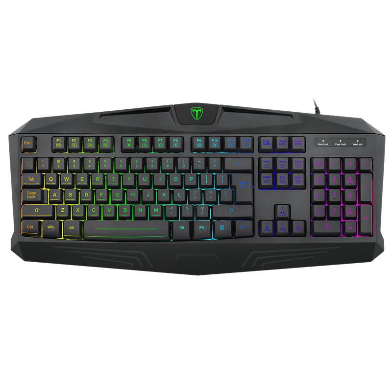 T-Dagger Tanker Rgb 104Key 25 Non-Conflict Membrane Gang Keyboard - Black
