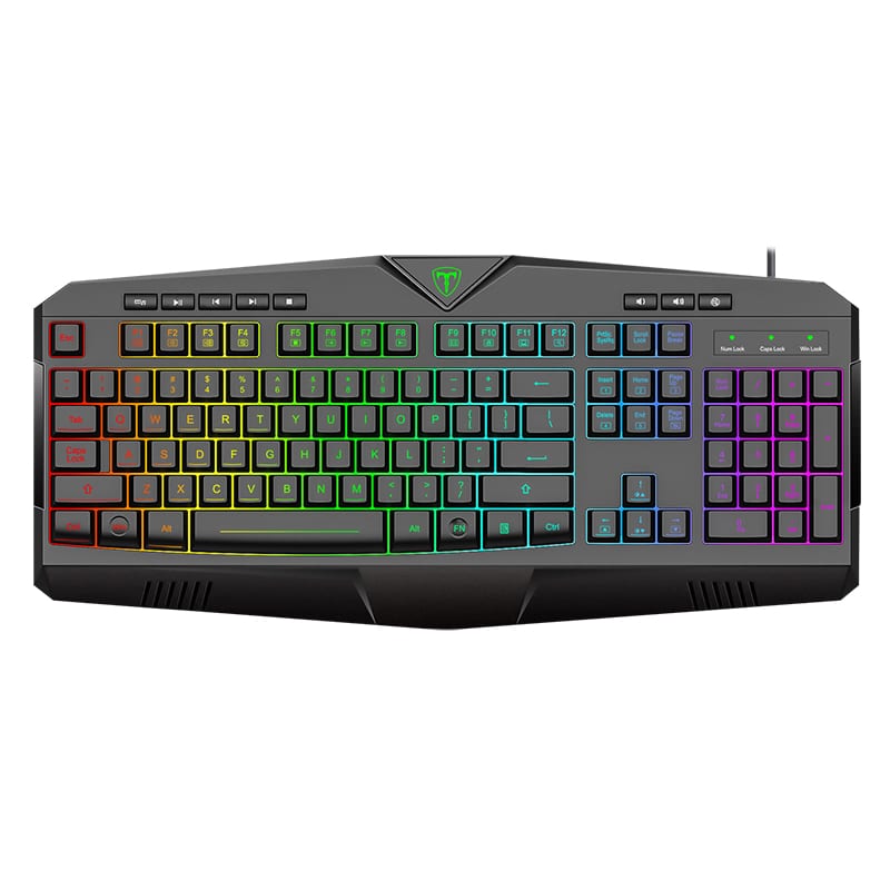 T-Dagger Submarine Rgb Colour Lighting 104-107 Key 150Cm
 Cable 19 Non-Conflict Keys Gang Keyboard - Black