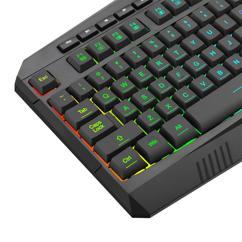 T-Dagger Submarine Rgb Colour Lighting 104-107 Key 150Cm
 Cable 19 Non-Conflict Keys Gang Keyboard - Black