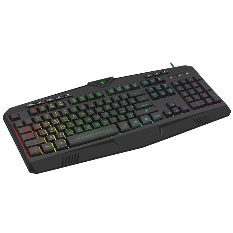 T-Dagger Submarine Rgb Colour Lighting 104-107 Key 150Cm
 Cable 19 Non-Conflict Keys Gang Keyboard - Black