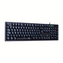 T-Dagger Bermuda Blue-Ice Led Backlit 150Cm Cable 104 Key Mechanical Keyboard - Black