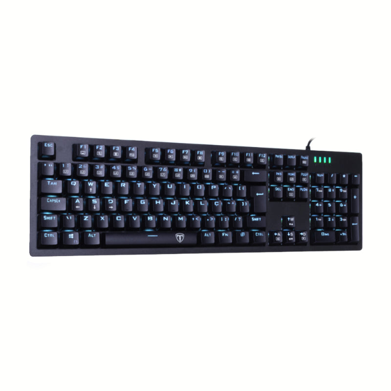 T-Dagger Bermuda Blue-Ice Led Backlit 150Cm Cable 104 Key Mechanical Keyboard - Black