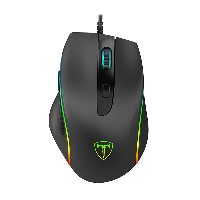 T-Dagger Recruit 2 3200Dpi 6 Button 180Cm Cable Rgb Blacklit Gaming Mouse - Black