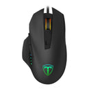 T-Dagger Warrant-Officer 4800Dpi 6 Button 180Cm Cable Ergo-Design Rgb Backlit Gaming Mouse - Black Red